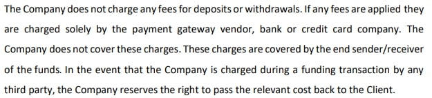 HFM HF Markets Fees