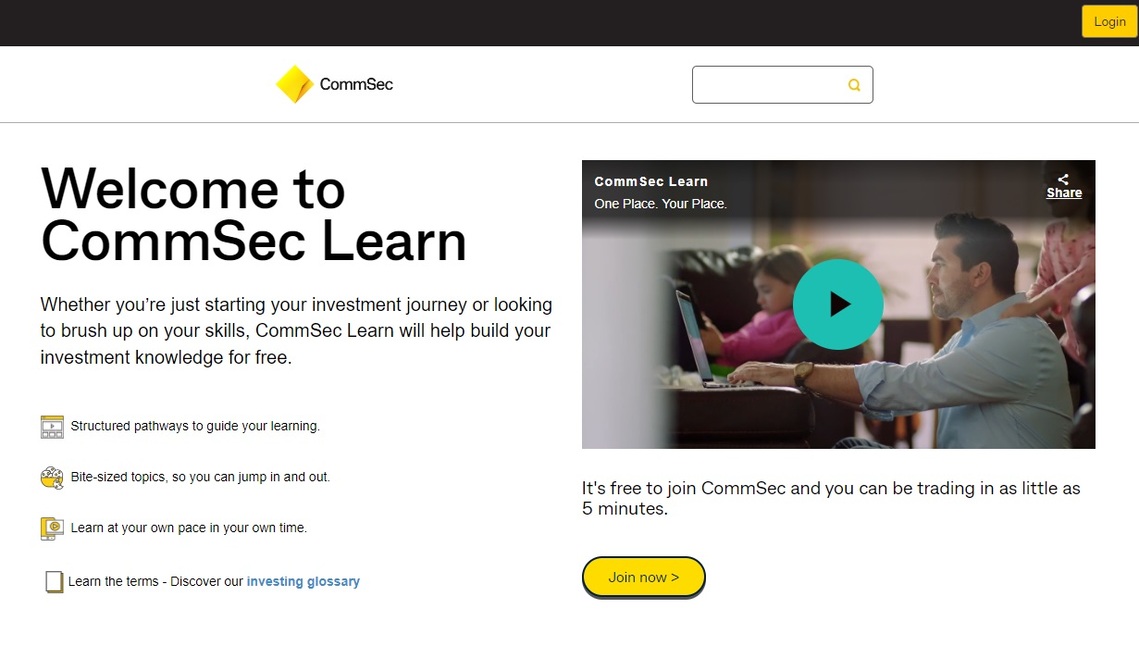 CommSec  education resourses