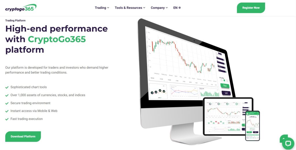 CryptoGo365 Trading Platform