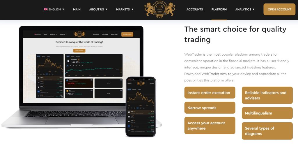 GISCapital Trading Platform Overview