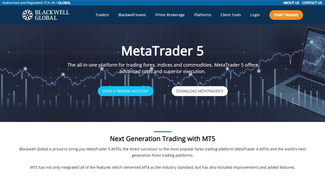 Blackwell Global trading platform