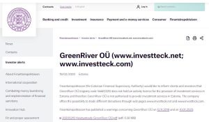 FI warning on InvestTeck