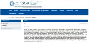 CONSOB warning on Fintegral