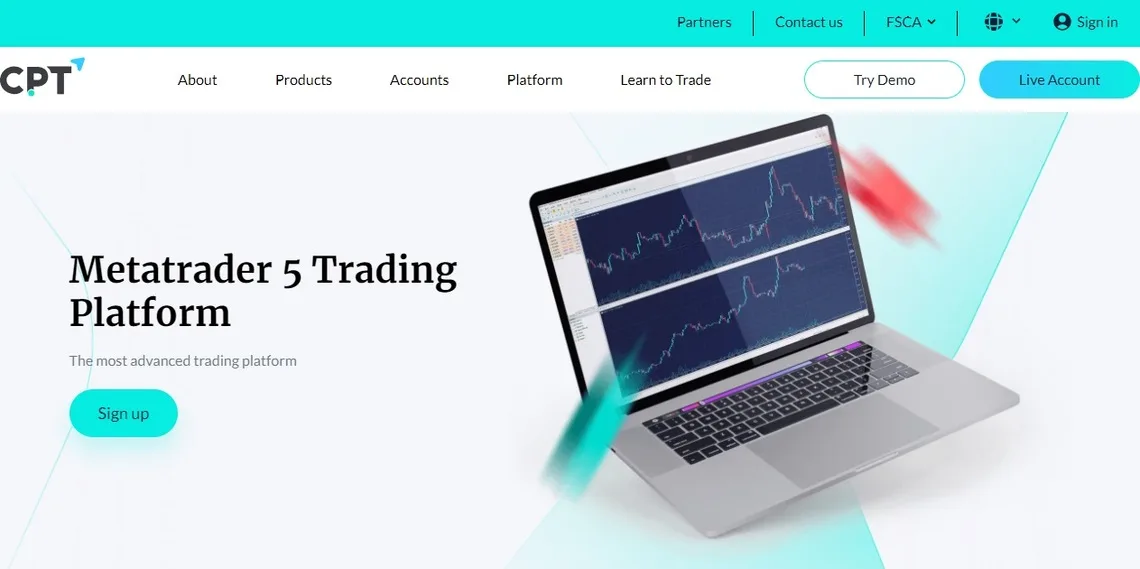 CPT Markets offers 3 types of  trading platforms: MT4, MT5 and CTrader