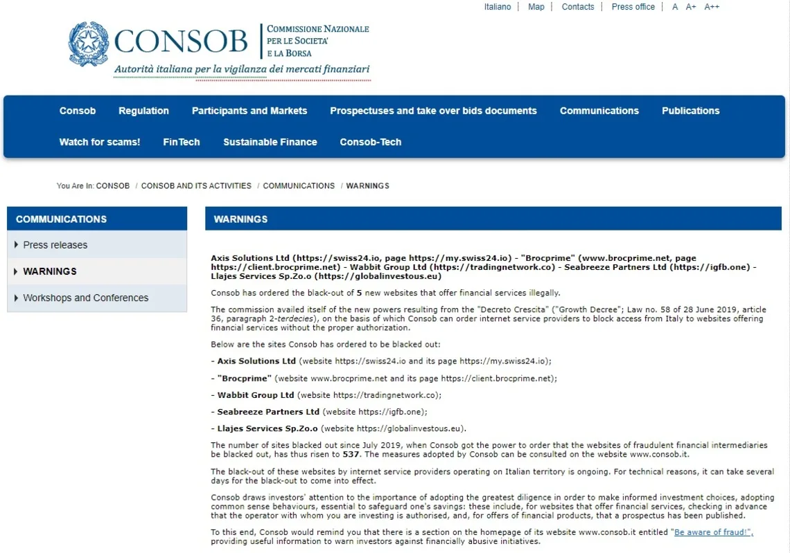 CONSOB Ethereal Group LLC