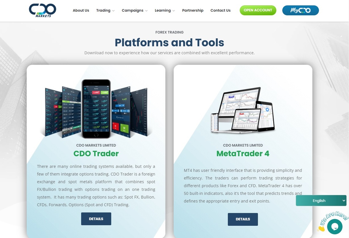 CDO Markets trading platform