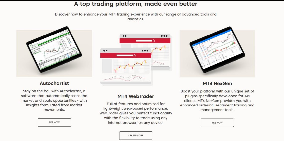 Axi Trading Platform Overview