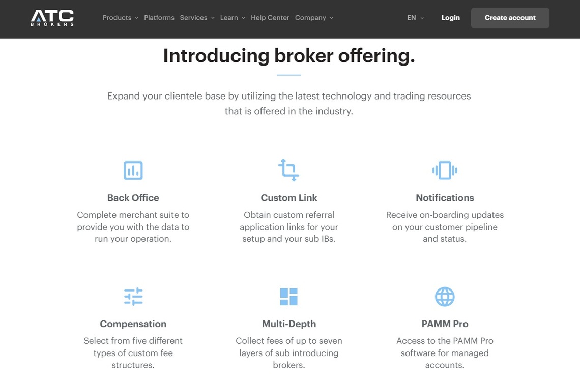 ATC Brokers offerings
